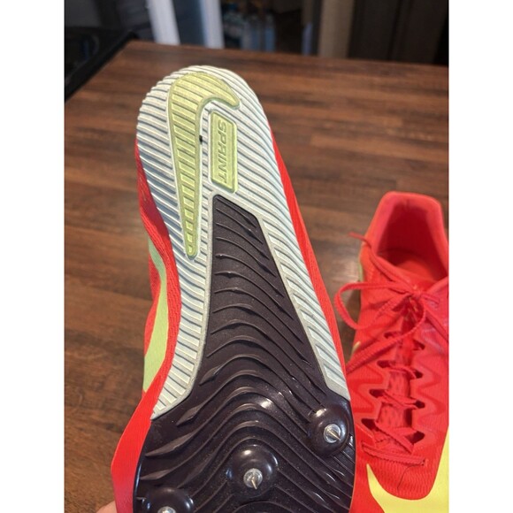 Nike Zoom Rival Sprint track spikes in the Bright Crimson/Coral colorway. 14 main image 4